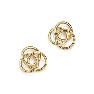 14K Yellow Gold Large Love Knot Stud Earrings - 100% Exclusive- 2547784