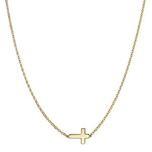 14K Yellow Gold Small Cross Necklace, 18 - 100% Exclusive- 2547789