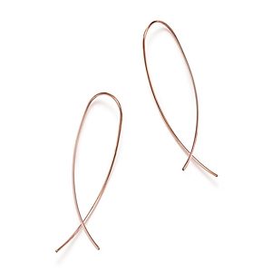 14K Rose Gold Crossover Threader Earrings - 100% Exclusive- 2547795
