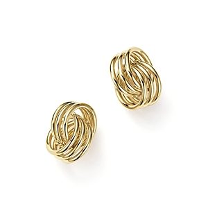 14K Yellow Gold Coil Knot Earrings - 100% Exclusive- 2548293