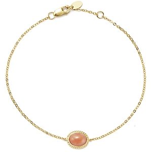 Coral Oval Bracelet in 14K Yellow Gold - 100% Exclusive- 2549244