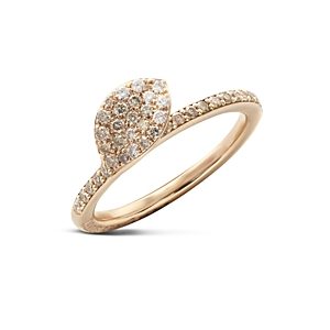 Pasquale Bruni 18K Rose Gold Secret Garden Single Petal Pave Diamond Ring- 2442454
