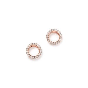 Diamond Circle Stud Earrings in 14K Rose Gold, .20 ct. t.w.- 100% Exclusive- 2619871