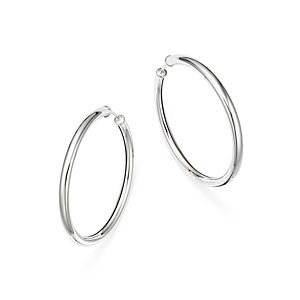 Sterling Silver Endless Tube Hoop Earrings - 100% Exclusive- 2647366