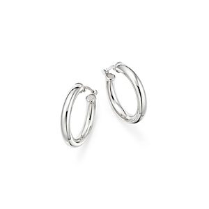Sterling Silver Tube Hoop Earrings - 100% Exclusive- 2647365