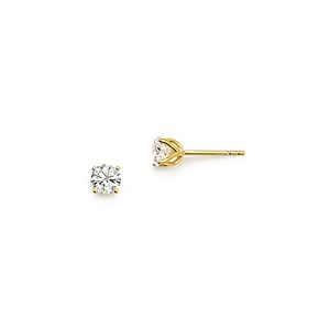 Diamond Round Tulip Stud Earrings in 14K Yellow Gold, 0.50 ct. t.w. - 100% Exclusive- 2644783