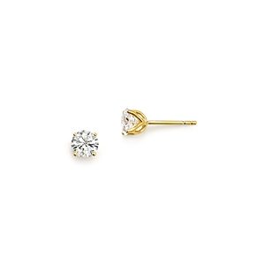 Diamond Round Tulip Stud Earrings in 14K Yellow Gold, 0.75 ct. t.w. - 100% Exclusive- 2644784