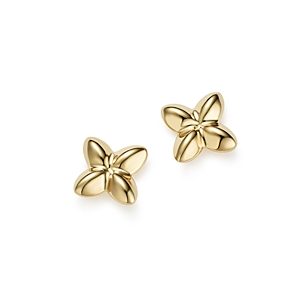 Bloomingdale's 14K Yellow Gold Puffed X Stud Earrings - 100% Exclusive- 2677318