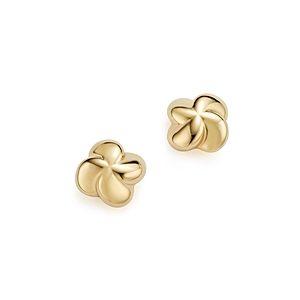 14K Yellow Gold Puffed Twist Stud Earrings - 100% Exclusive- 2677319