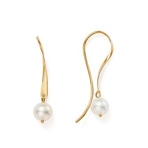 Bloomingdale's Cultured Freshwater Pearl Threader Earrings in 14K Yellow Gold - 100% Exclusive- 2717533