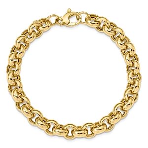 Bloomingdale's Men's 14K Yellow Gold Polished Rolo Link Bracelet - 100% Exclusive- 2704833
