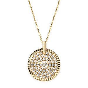 Bloomingdale's Diamond Medallion Pendant Necklace in 14K Yellow Gold, 1.75 ct. t.w. - 100% Exclusive- 2629584
