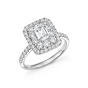 Bloomingdale's Emerald-Cut Certified Diamond Engagement Ring in 14K White Gold, 2.0 ct. t.w. - 100% Exclusive- 2761137