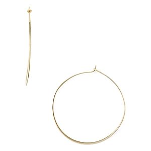 Aqua Sterling Silver Large Hoop Earrings - 100% Exclusive- 2791851