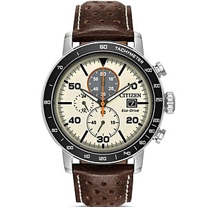 Citizen Men's Leather Strap Watch, 44mm- 2805131