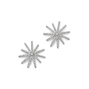 Bloomingdale's Diamond Starburst Statement Earrings in 14K White Gold, 0.50 ct. t.w. - 100% Exclusive- 2840213