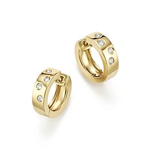 Bloomingdale's Diamond Huggie Hoop Earrings In 14K Yellow Gold, 0.20 ct. t.w.- 100% Exclusive- 2837033