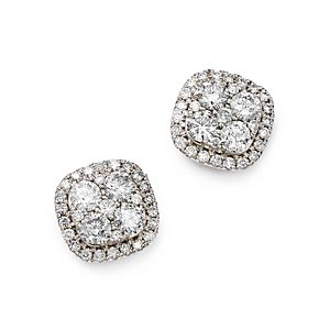 Bloomingdale's Diamond Cluster Stud Earrings in 14K White Gold, 1.0 ct. t.w. - 100% Exclusive- 2776379