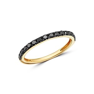 Bloomingdale's Black Diamond Stacking Ring in 14K Yellow Gold, 0.33 ct. t.w. - 100% Exclusive- 2890104