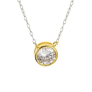 Argento Vivo Bezel Pendant Necklace, 16L- 2864654