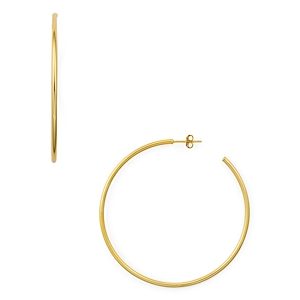 Aqua Large Hoop Earrings in 18K Gold-Plated Sterling Silver - 100% Exclusive- 4898639
