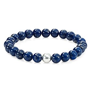 Aqua Sterling Silver & Stone Beaded Stretch Bracelet - 100% Exclusive- 3845268