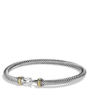 David Yurman Cable Classic Buckle Bracelet with Gold- 2597640