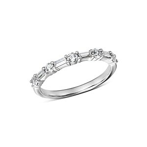 Bloomingdale's Diamond Baguette & Round Band in 14K White Gold, 0.50 ct. t.w. - 100% Exclusive- 2900716