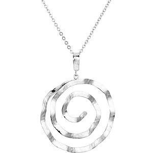 Bloomingdale's Hammered Spiral Pendant Necklace, 17 - 100% Exclusive- 3037176