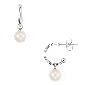 Bloomingdale's Hoop & Cultured Freshwater Pearl Drop Earrings - 100% Exclusive- 3037160