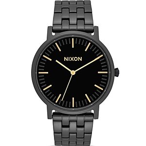 Nixon Porter Gold-Tone Accented Watch, 40mm- 3053917