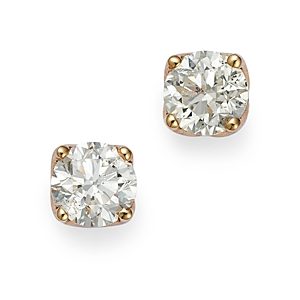 Diamond Round Tulip Stud Earrings in 14K Yellow Gold, 1.0 ct. t.w. - 100% Exclusive- 2644785