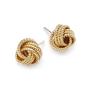 14K Yellow Gold Twisted Love Knot Earrings - 100% Exclusive- 1391715