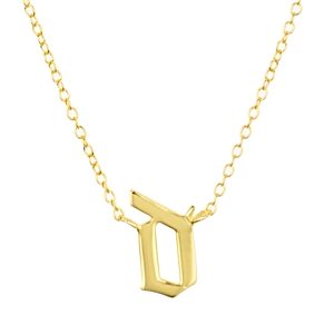 Argento Vivo Gothic Initial Pendant Necklace, 16- 3081119