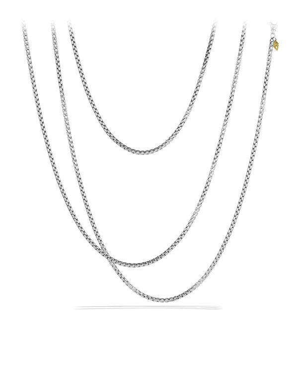 Medium Box Chain with Gold, 72"L- sku168181783