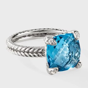 11mm Chatelaine Ring w/Diamond Prongs- sku187630458