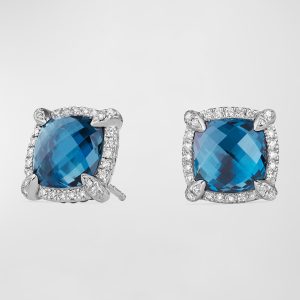 9mm Chatelaine Stud Earrings with Diamonds- sku170372080