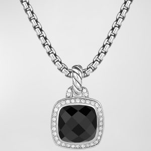 Albion Pendant with Diamonds in Silver, 15.3mm- sku170371657