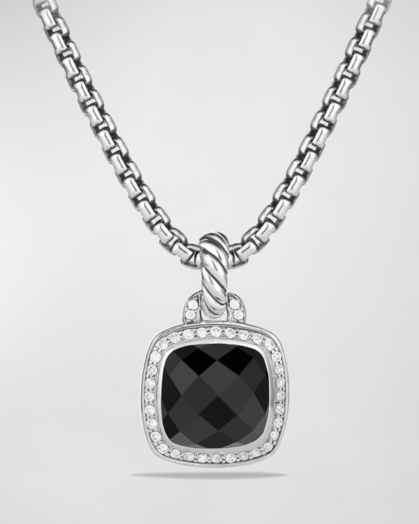 Albion Pendant with Diamonds in Silver, 15.3mm- sku170371657