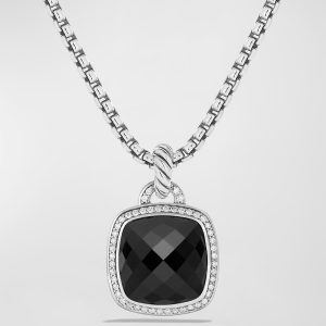 Albion Pendant with Diamonds in Silver, 18.8mm- sku170371540