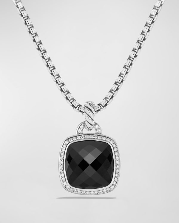 Albion Pendant with Diamonds in Silver, 18.8mm- sku170371540