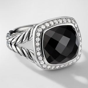 11mm Albion Black Onyx Ring with Diamonds- sku158990213