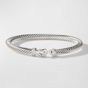 Cable Buckle Bracelet with Diamonds- sku168850439