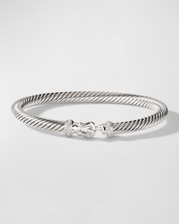 Cable Buckle Bracelet with Diamonds- sku168850439