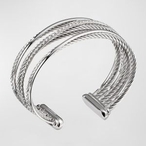 Crossover Four-Row Cuff Bracelet- sku160891729