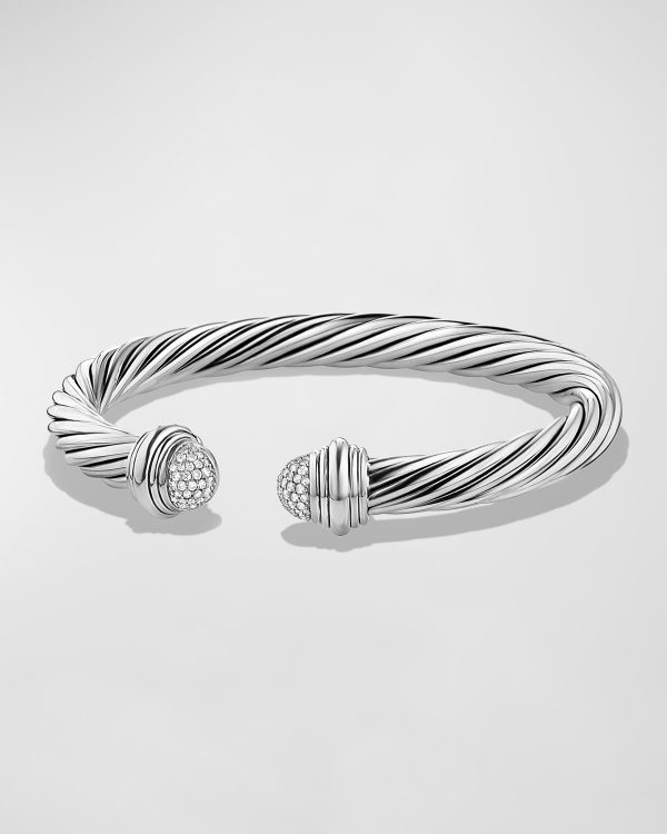 7mm Pave Diamond Dome Bracelet- sku168570670