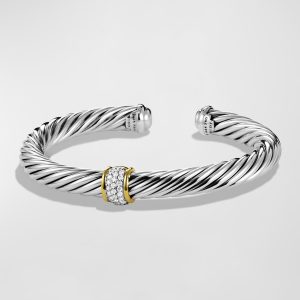 Cable Classics Bracelet with Diamonds and Gold- sku1810130