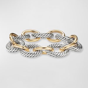 Oval Extra-Large Link Bracelet with Gold- sku213660092