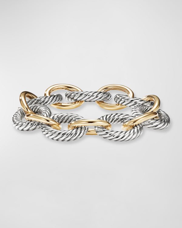 Oval Extra-Large Link Bracelet with Gold- sku213660092
