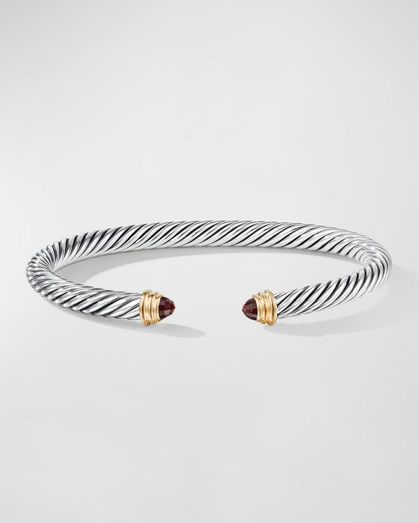 Cable Bracelet with Diamonds in Silver, 5mm- sku179440116